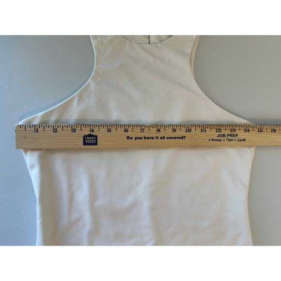 Banana Republic White Halter Bodysuit Sleeveless Stretch Casual Layering XS - Picture 9 of 9